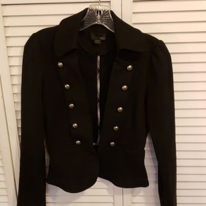 Black military style jacket by Forever 21